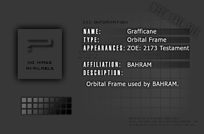 Orbital Frame Grafficane (No photo available)