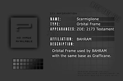 Orbital Frame Scarmiglione (No photo available)